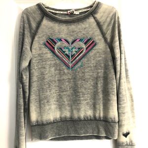 Roxy Light Gray Sweatshirt
